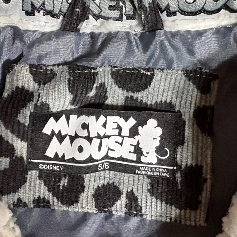 Disney Mickey Mouse Corduroy Leopard Print Jacket - Picture 5 of 10